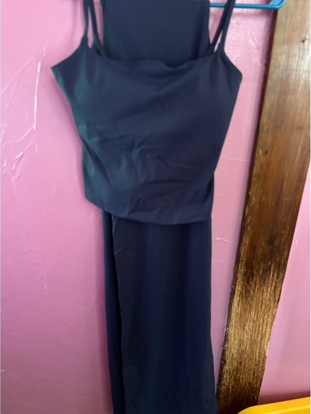 Women's Two-Piece black Stretchy Outfit with SleevelessF